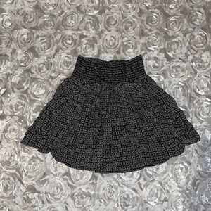Patterned Mini Skirt